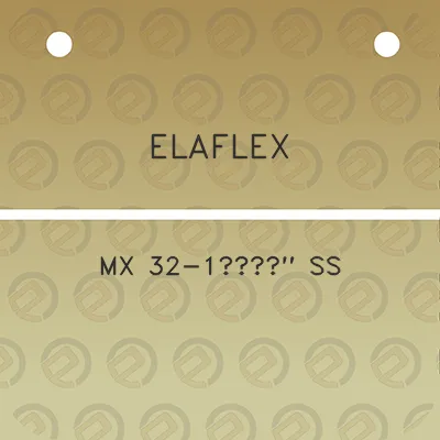 elaflex-mx-32-1a14-ss