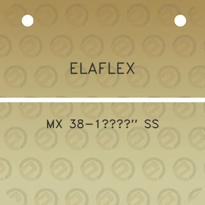 elaflex-mx-38-1a12-ss