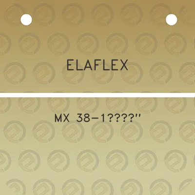 elaflex-mx-38-1a12