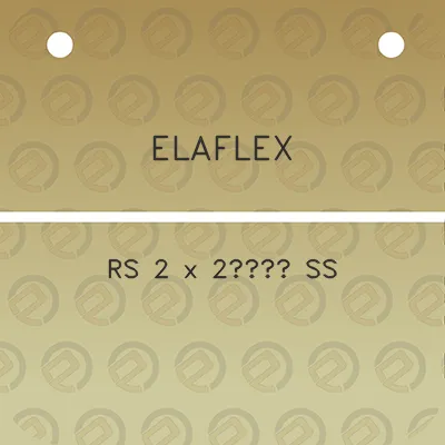 elaflex-rs-2-x-2a12-ss