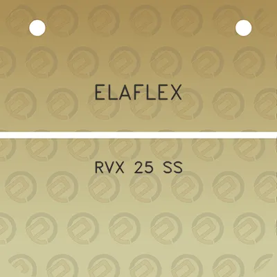 elaflex-rvx-25-ss