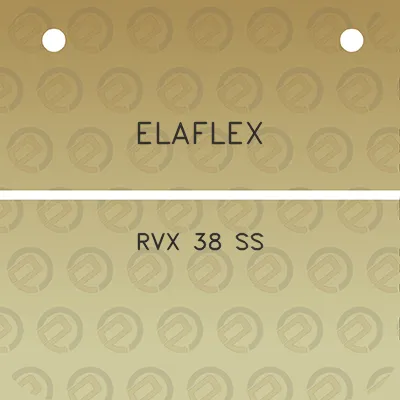 elaflex-rvx-38-ss