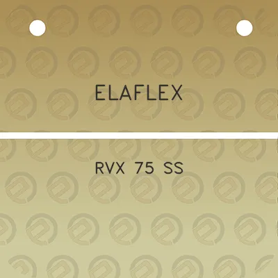 elaflex-rvx-75-ss