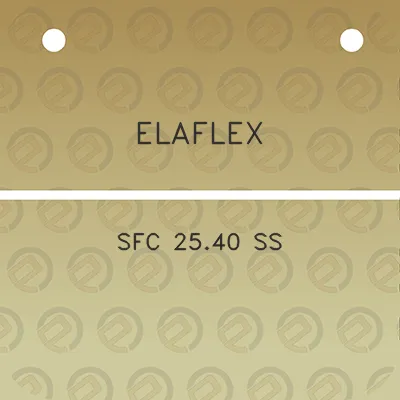 elaflex-sfc-2540-ss