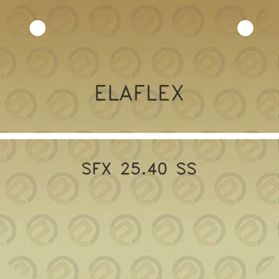 elaflex-sfx-2540-ss