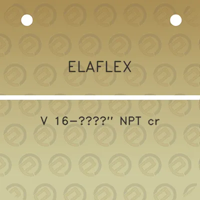 elaflex-v-16-a34-npt-cr