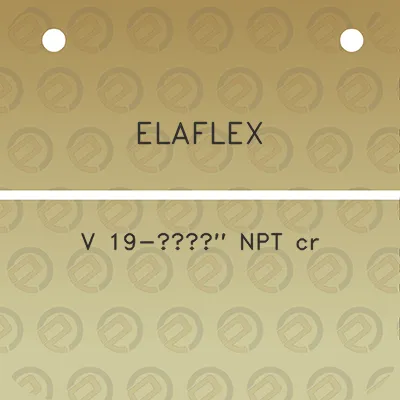 elaflex-v-19-a34-npt-cr