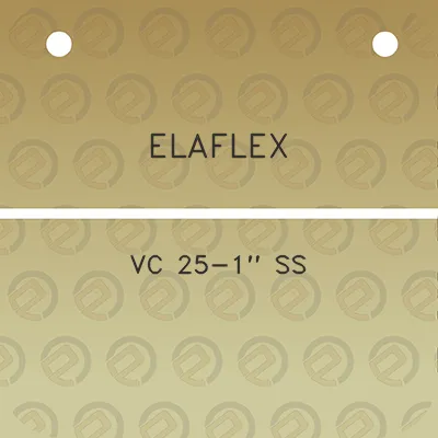 elaflex-vc-25-1-ss