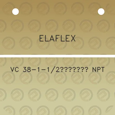 elaflex-vc-38-1-12a-npt