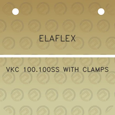 elaflex-vkc-100100ss-with-clamps