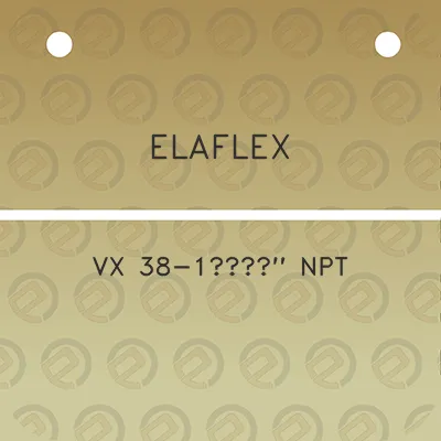 elaflex-vx-38-1a12-npt