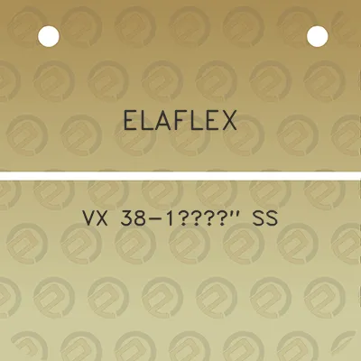 elaflex-vx-38-1a12-ss