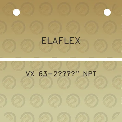 elaflex-vx-63-2a12-npt