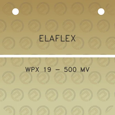 elaflex-wpx-19-500-mv