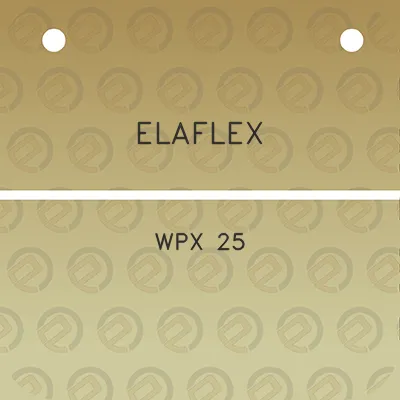 elaflex-wpx-25