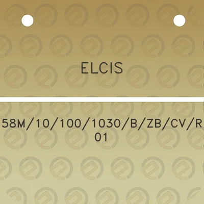 elcis-58m101001030bzbcvr01