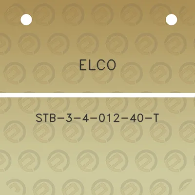 elco-stb-3-4-012-40-t