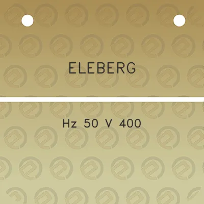 eleberg-hz-50-v-400