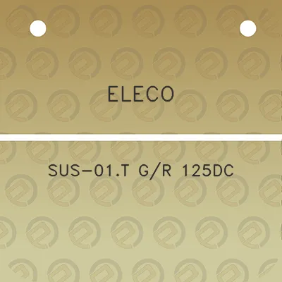 eleco-sus-01t-gr-125dc