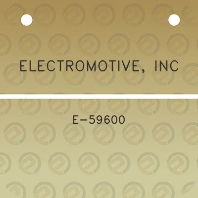 electromotive-inc-e-59600