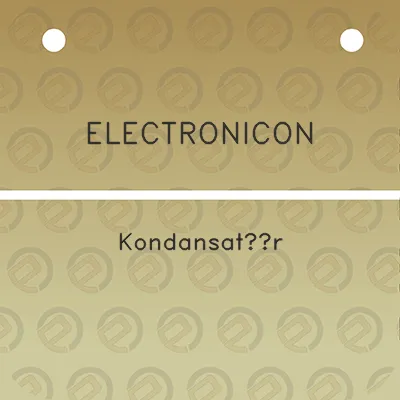 electronicon-kondansator