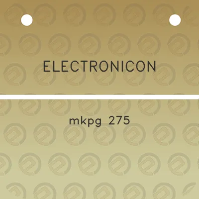 electronicon-mkpg-275