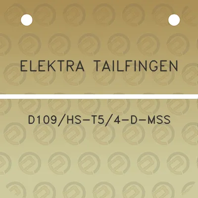 elektra-tailfingen-d109hs-t54-d-mss