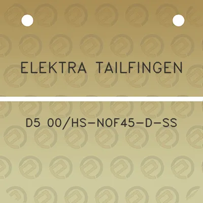 elektra-tailfingen-d5-00hs-nof45-d-ss