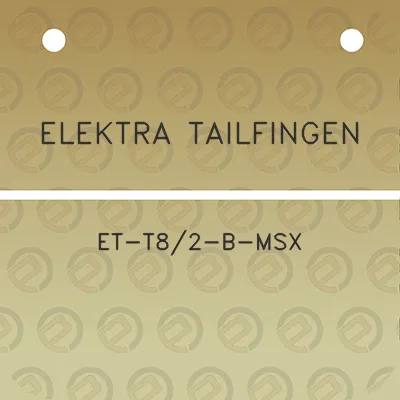 elektra-tailfingen-et-t82-b-msx