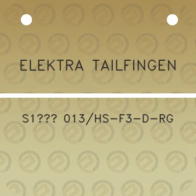 elektra-tailfingen-s1-013hs-f3-d-rg