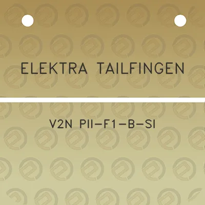 elektra-tailfingen-v2n-pii-f1-b-si