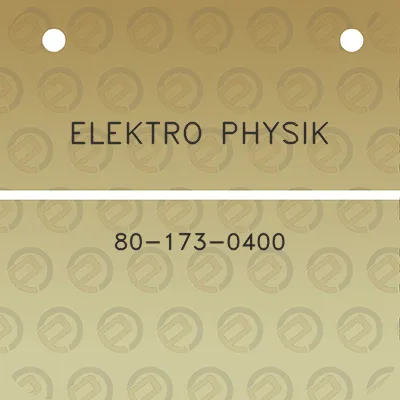 elektro-physik-80-173-0400