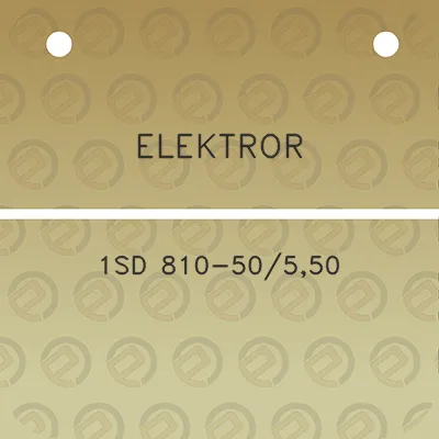 elektror-1sd-810-50550