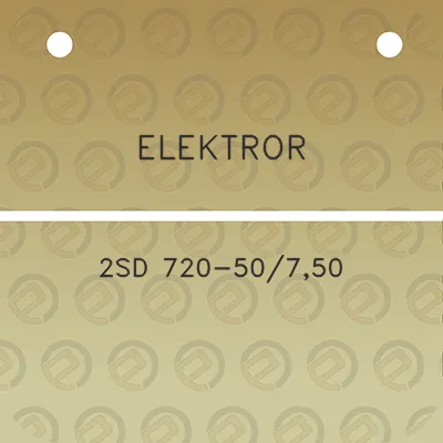 elektror-2sd-720-50750