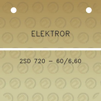 elektror-2sd-720-60660