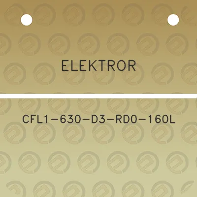 elektror-cfl1-630-d3-rd0-160l