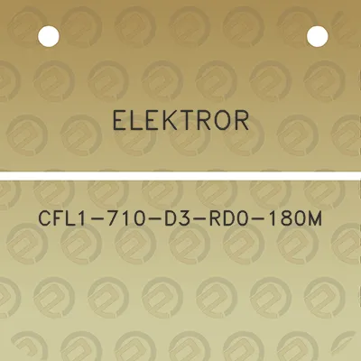 elektror-cfl1-710-d3-rd0-180m