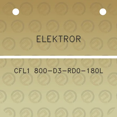 elektror-cfl1-800-d3-rd0-180l