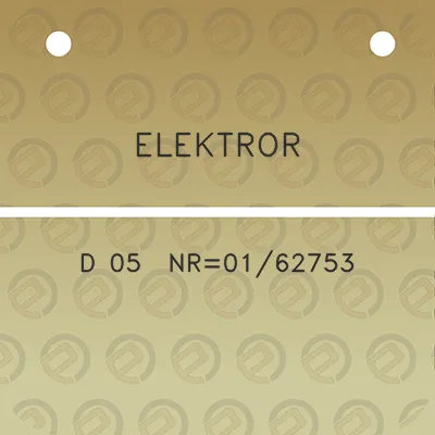 elektror-d-05-nr0162753