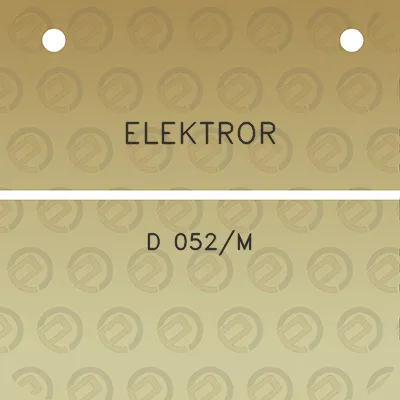 elektror-d-052m