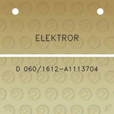 elektror-d-0601612-a1113704