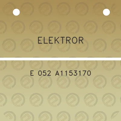 elektror-e-052-a1153170