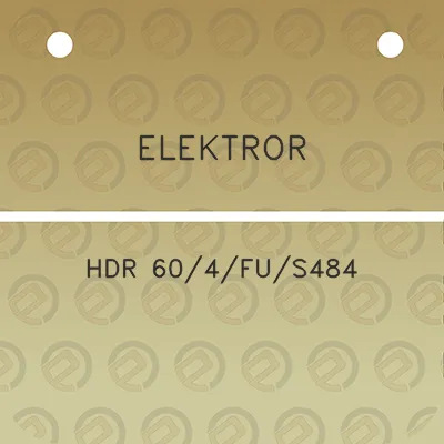 elektror-hdr-604fus484