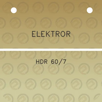 elektror-hdr-607