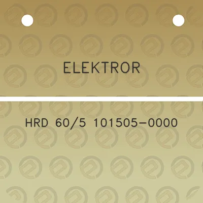 elektror-hrd-605-101505-0000