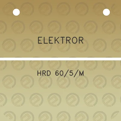 elektror-hrd-605m