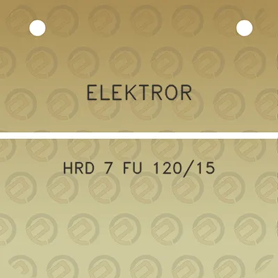 elektror-hrd-7-fu-12015