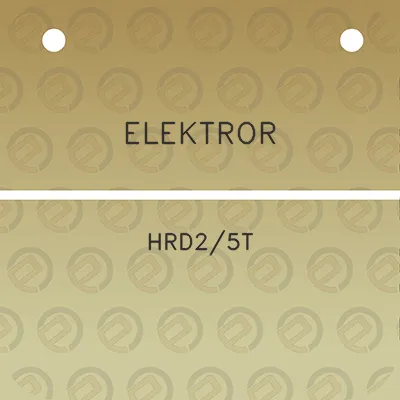 elektror-hrd25t