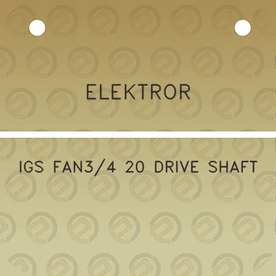 elektror-igs-fan34-20-drive-shaft