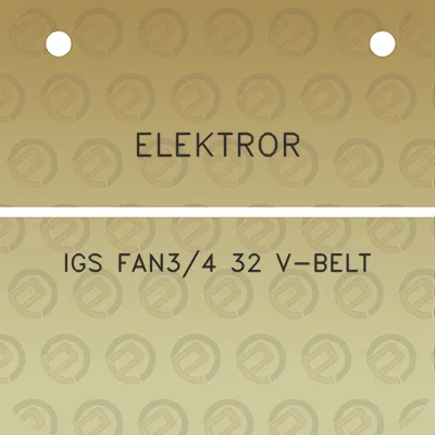 elektror-igs-fan34-32-v-belt